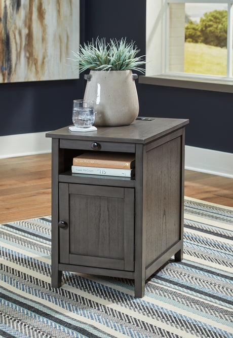 Furniture City Houma - Ashley Furniture - Treytown Chairside End Table - Chair Side End Table / Gray - T300-317
