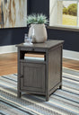 Furniture City Houma - Ashley Furniture - Treytown Chairside End Table - Chair Side End Table / Gray - T300-317