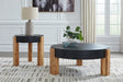 Furniture City Houma - Ashley Furniture - Breenmore Table (Set of 2) - Occasional Table Set (Set of 2) / Black/Natural - T322-12