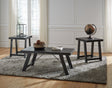 Furniture City Houma - Ashley Furniture - Noorbrook Table (Set of 3) - Occasional Table Set (3/CN) / Black/Pewter - T351-13