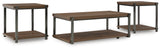 Furniture City Houma - Ashley Furniture - Trindwick Table (Set of 3) - Occasional Table Set (3/CN) / Brown/Gun Metal - T381-13