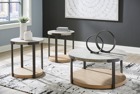 Furniture City Houma - Ashley Furniture - Darthurst Table (Set of 3) - Occasional Table Set (3/CN) / Light Brown - T383-13