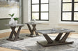 Furniture City Houma - Ashley Furniture - Bensonale Table (Set of 3) - Occasional Table Set (3/CN) / Brown/Gray - T400-13
