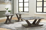 Furniture City Houma - Ashley Furniture - Bensonale Table (Set of 3) - Occasional Table Set (3/CN) / Brown/Gray - T400-13