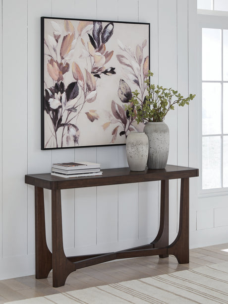Furniture City Houma - Ashley Furniture - Korestone Sofa Table - Sofa Table / Dark Brown - T438-4