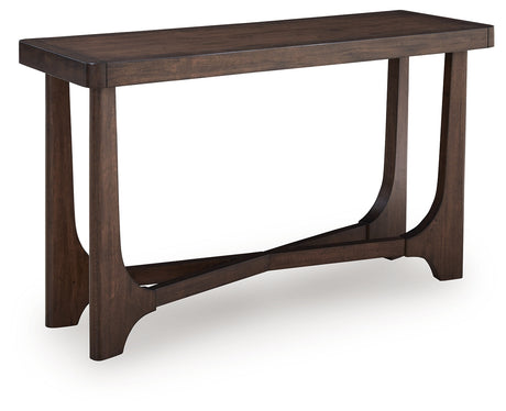 Furniture City Houma - Ashley Furniture - Korestone Sofa Table - Sofa Table / Dark Brown - T438-4