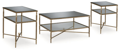 Furniture City Houma - Ashley Furniture - Cloverty Coffee Table and 2 End Tables - Coffee Table and 2 End Tables - T440T1