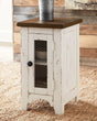 Furniture City Houma - Ashley Furniture - Wystfield Chairside End Table - Chair Side End Table / White/Brown - T459-7