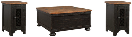 Furniture City Houma - Ashley Furniture - Valebeck Coffee Table and 2 Chairside End Tables - Coffee Table and 2 Chairside End Tables - T468T1