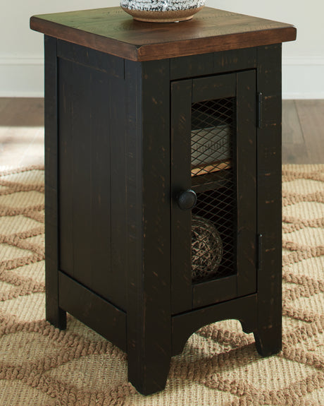 Furniture City Houma - Ashley Furniture - Valebeck Chairside End Table - Chair Side End Table / Black/Brown - T468-7