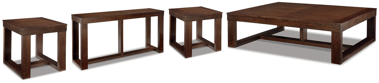Furniture City Houma - Ashley Furniture - Watson Coffee Table and 2 End Tables with Console - Coffee Table and 2 End Tables with Console - T481T1