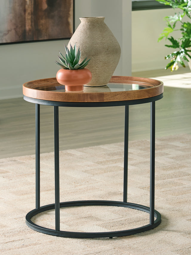 Furniture City Houma - Ashley Furniture - Noraluna End Table - Round End Table - T502-6