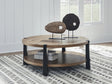 Furniture City Houma - Ashley Furniture - Ridgester Coffee Table - Round Cocktail Table - T518-8