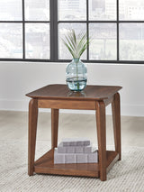 Furniture City Houma - Ashley Furniture - Trenmour End Table - Square End Table / Medium Brown - T596-2