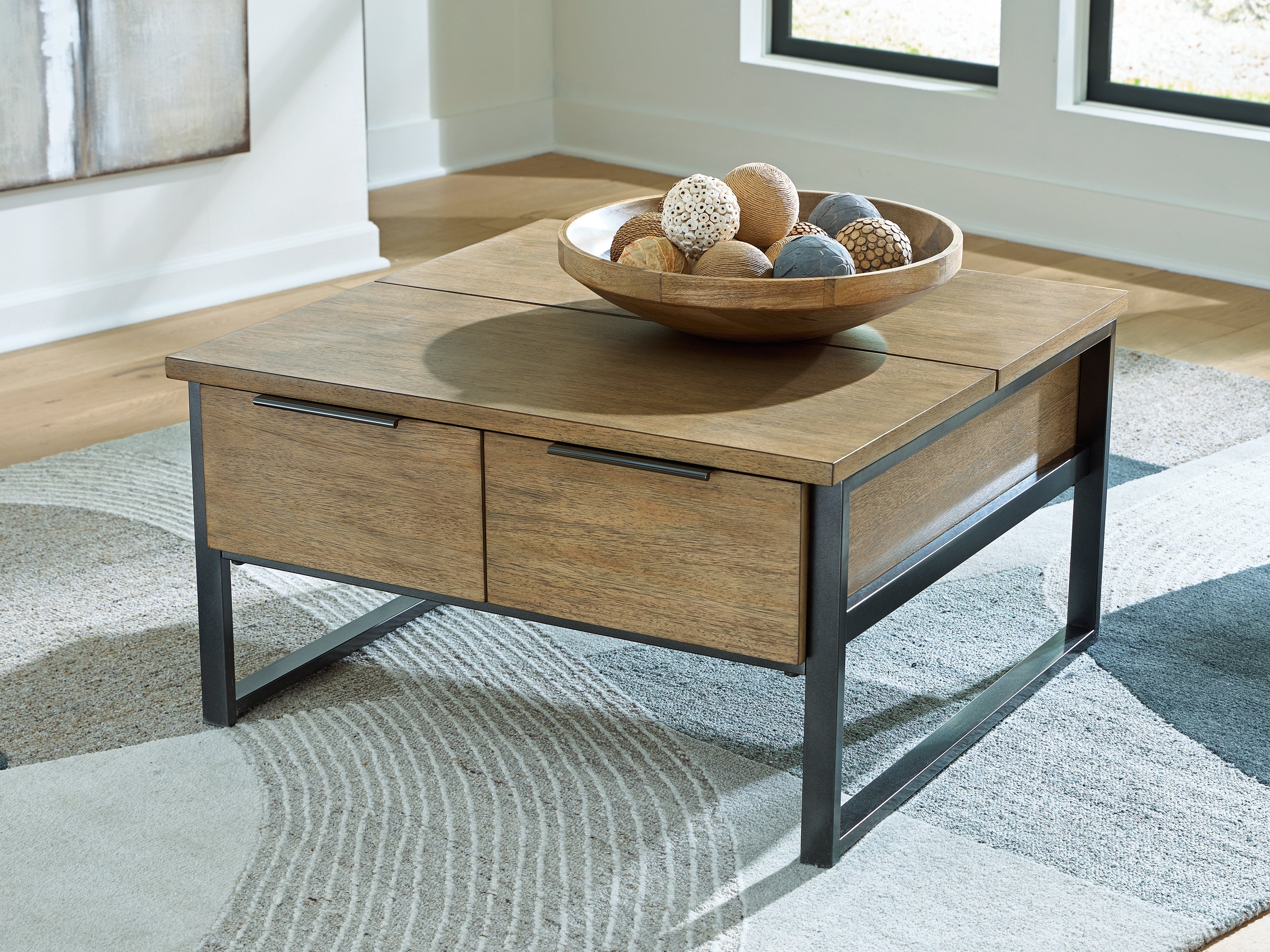 MANOA ローテブル Furniture City Houma - Ashley Furniture - Montia Lift-Top Coffee
