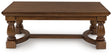 Furniture City Houma - Ashley Furniture - Sturlayne Coffee Table - Rectangular Cocktail Table / Brown - T609-1