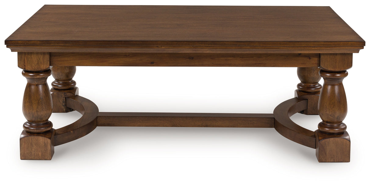 Furniture City Houma - Ashley Furniture - Sturlayne Coffee Table - Rectangular Cocktail Table / Brown - T609-1