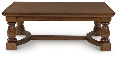 Furniture City Houma - Ashley Furniture - Sturlayne Coffee Table - Rectangular Cocktail Table / Brown - T609-1