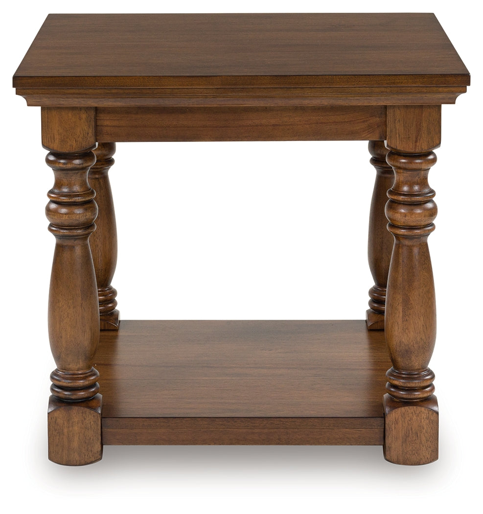Furniture City Houma - Ashley Furniture - Sturlayne End Table - Rectangular End Table / Brown - T609-3