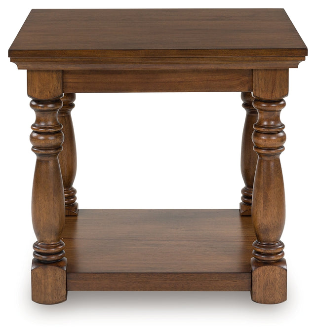 Furniture City Houma - Ashley Furniture - Sturlayne End Table - Rectangular End Table / Brown - T609-3