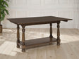 Furniture City Houma - Ashley Furniture - Sturlayne Flip Top Sofa Table - Flip Top Sofa Table / Brown - T609-4