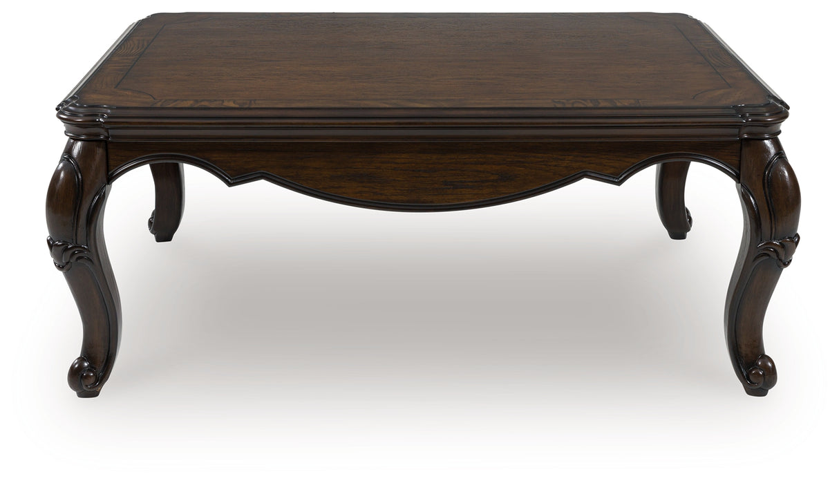 Furniture City Houma - Ashley Furniture - Maylee Coffee Table - Rectangular Cocktail Table / Dark Brown - T617-1