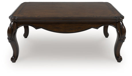 Furniture City Houma - Ashley Furniture - Maylee Coffee Table - Rectangular Cocktail Table / Dark Brown - T617-1