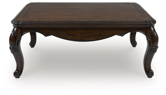 Furniture City Houma - Ashley Furniture - Maylee Coffee Table - Rectangular Cocktail Table / Dark Brown - T617-1