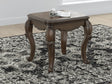 Furniture City Houma - Ashley Furniture - Maylee End Table - Square End Table / Dark Brown - T647-2