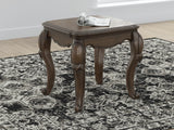 Furniture City Houma - Ashley Furniture - Maylee End Table - Square End Table / Dark Brown - T647-2
