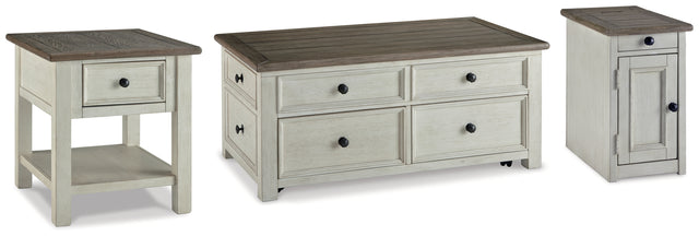 Furniture City Houma - Ashley Furniture - Bolanburg Coffee Table with End Table and Chairside End Table - Coffee Table with End Table and Chairside End Table - T637T1