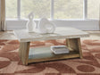 Furniture City Houma - Ashley Furniture - Brendalhouse Coffee Table - Rectangular Cocktail Table / Light Brown - T642-1