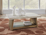 Furniture City Houma - Ashley Furniture - Brendalhouse Coffee Table - Rectangular Cocktail Table / Light Brown - T642-1