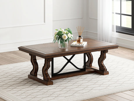 Furniture City Houma - Ashley Furniture - Maylee Coffee Table - Rectangular Cocktail Table / Dark Brown - T647-1