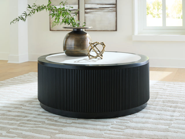Furniture City Houma - Ashley Furniture - Grayman Coffee Table - Round Cocktail Table - T650-8