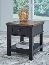 Furniture City Houma - Ashley Furniture - Wildenauer End Table - Rectangular End Table / Brown/Black - T664-3