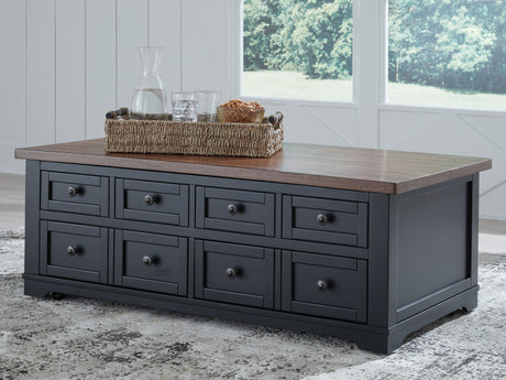 Furniture City Houma - Ashley Furniture - Wildenauer Lift-Top Coffee Table - Lift Top Cocktail Table / Brown/Black - T664-9