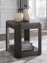 Furniture City Houma - Ashley Furniture - Carlibrie End Table - Rectangular End Table / Warm Brown - T700-3