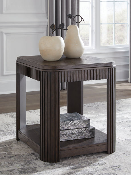 Furniture City Houma - Ashley Furniture - Carlibrie End Table - Rectangular End Table / Warm Brown - T700-3