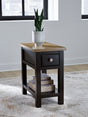Furniture City Houma - Ashley Furniture - Drazmine Chairside End Table - Chair Side End Table / Brown - T734-17