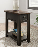 Furniture City Houma - Ashley Furniture - Tyler Creek Chairside End Table - Chair Side End Table / Grayish Brown/Black - T736-107