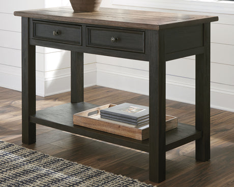 Furniture City Houma - Ashley Furniture - Tyler Creek Sofa/Console Table - Sofa Table / Grayish Brown/Black - T736-4