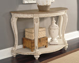 Furniture City Houma - Ashley Furniture - Realyn Sofa Table - Sofa Table / White/Brown - T743-4