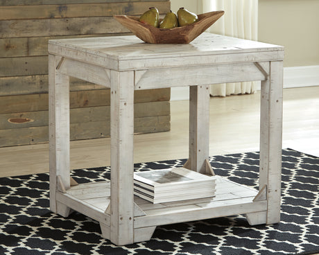 Furniture City Houma - Ashley Furniture - Fregine End Table - Rectangular End Table / Whitewash - T755-3