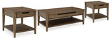Furniture City Houma - Ashley Furniture - Roanhowe Coffee Table and 2 End Tables - Coffee Table and 2 End Tables - T769T1