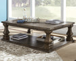 Furniture City Houma - Ashley Furniture - Johnelle Coffee Table - Rectangular Cocktail Table / Gray - T776-1