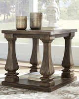 Furniture City Houma - Ashley Furniture - Johnelle End Table - Rectangular End Table / Gray - T776-3
