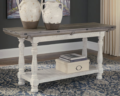 Furniture City Houma - Ashley Furniture - Havalance Sofa/Console Table - Flip Top Sofa Table / Gray/White - T814-4