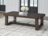 Furniture City Houma - Ashley Furniture - Breckington Coffee Table - Rectangular Cocktail Table / Dark Brown - T856-1