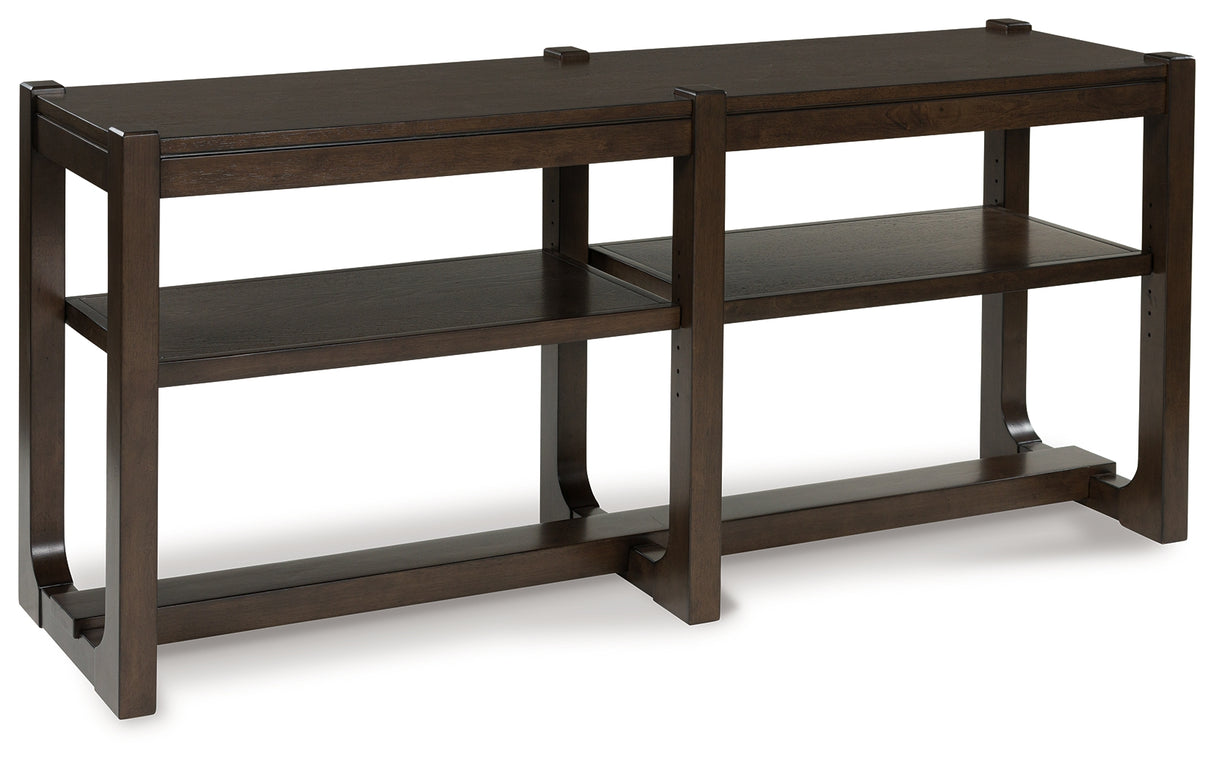 Furniture City Houma - Ashley Furniture - Breckington Sofa Table - Sofa Table / Dark Brown - T856-4